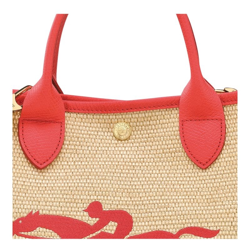 Bolsa de Mão Longchamp Le Panier Pliage S Feminino Bege | 6412-PAEKR