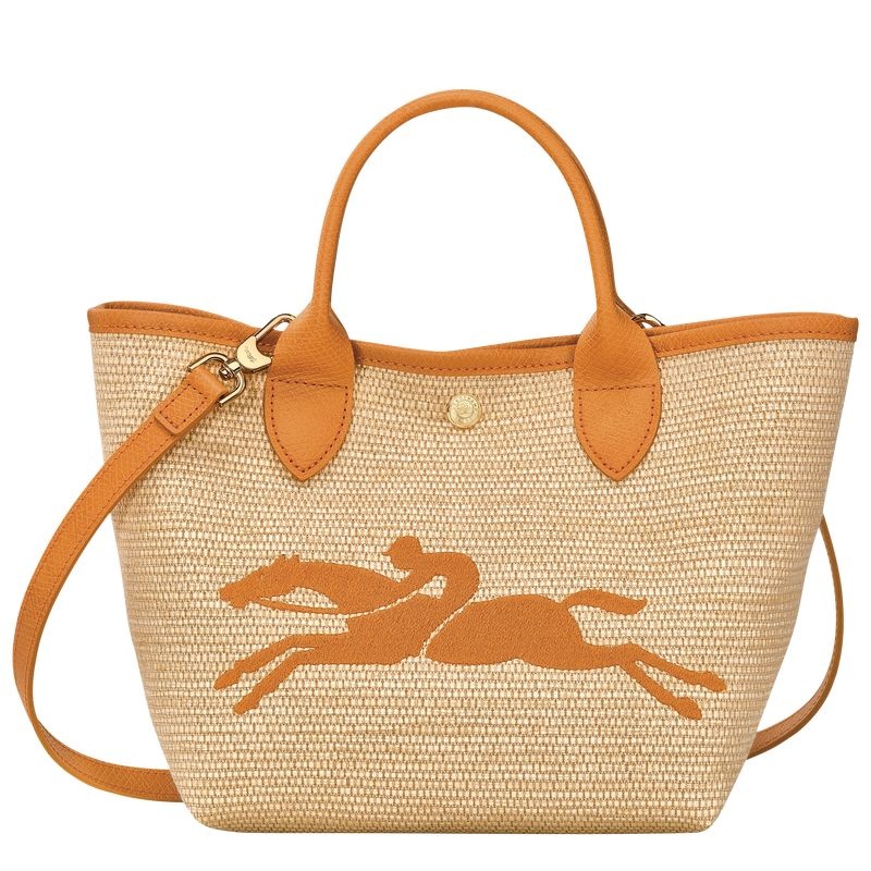 Bolsa de Mão Longchamp Le Panier Pliage S Feminino Abricó | 6298-IFAGT