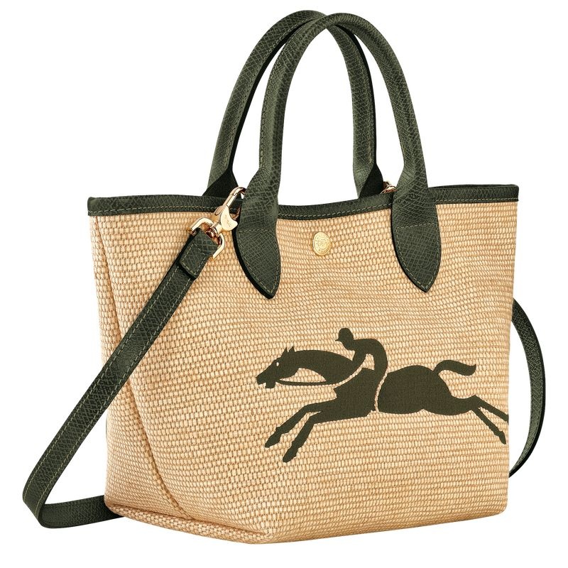 Bolsa de Mão Longchamp Le Panier Pliage S Feminino Caqui | 2750-QBHSG