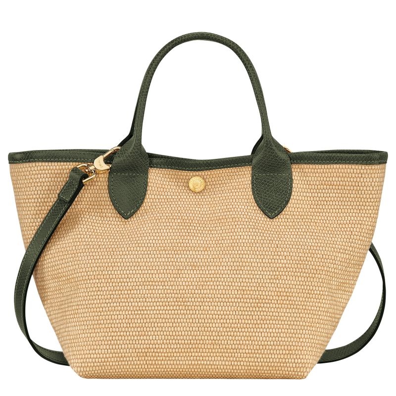 Bolsa de Mão Longchamp Le Panier Pliage S Feminino Caqui | 2750-QBHSG