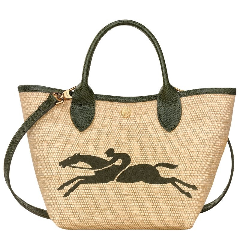 Bolsa de Mão Longchamp Le Panier Pliage S Feminino Caqui | 2750-QBHSG