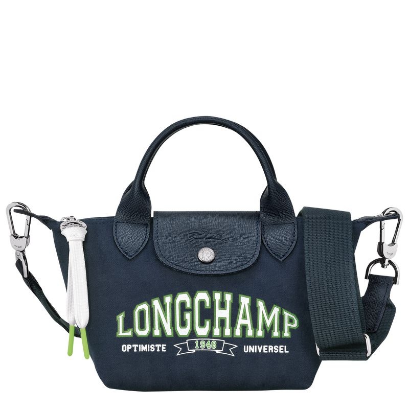 Bolsa de Mão Longchamp Le Pliage Coleções XS Feminino Azul Marinho | 5237-OSNMH