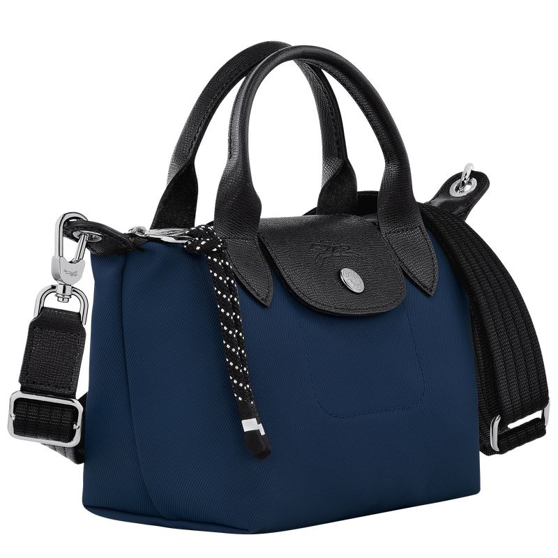 Bolsa de Mão Longchamp Le Pliage Energy XS Feminino Azul Marinho | 2609-FCOBH