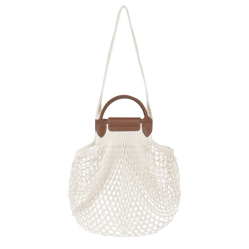 Bolsa de Mão Longchamp Le Pliage Filet L Feminino Branco | 5029-CRDSW