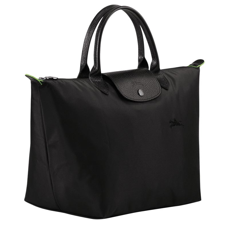 Bolsa de Mão Longchamp Le Pliage Green M Feminino Pretas | 0761-PWARM