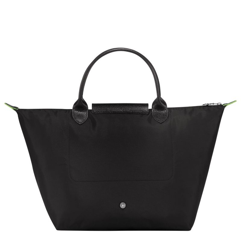 Bolsa de Mão Longchamp Le Pliage Green M Feminino Pretas | 0761-PWARM