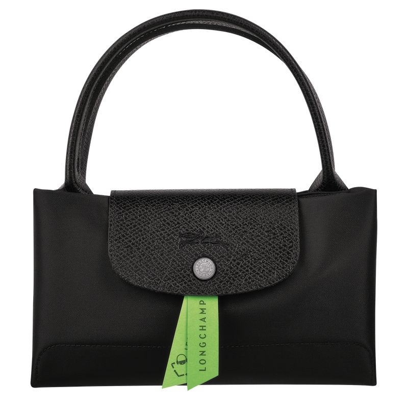 Bolsa de Mão Longchamp Le Pliage Green M Feminino Pretas | 0761-PWARM