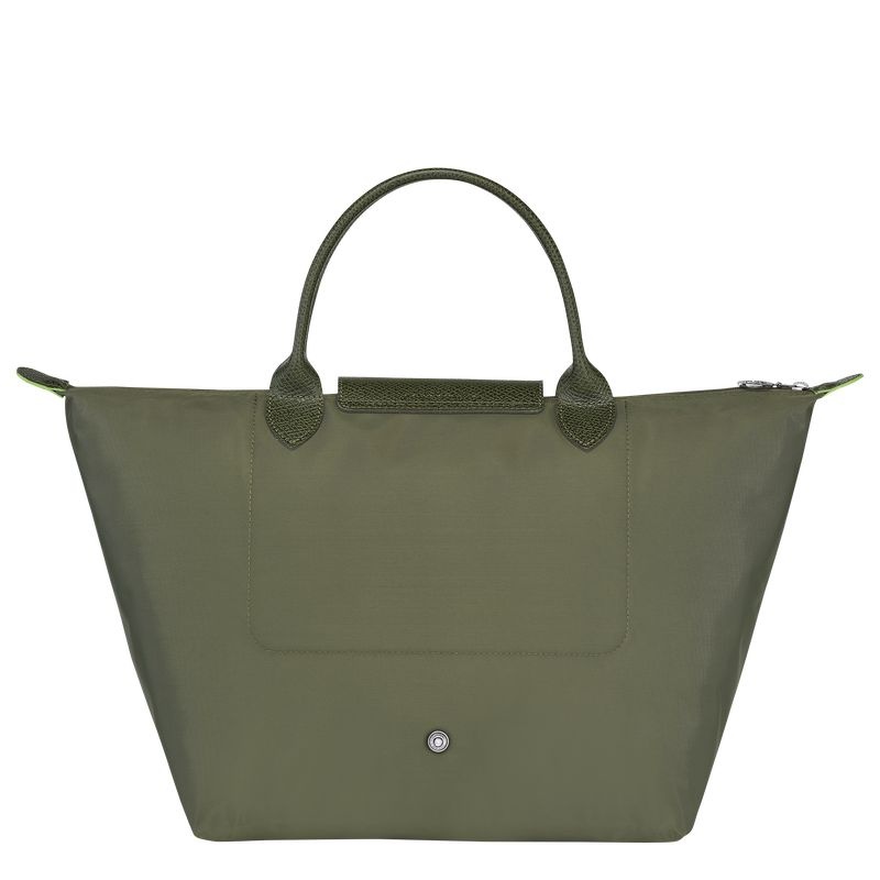 Bolsa de Mão Longchamp Le Pliage Green M Feminino Verde Oliva | 1698-OAJYL