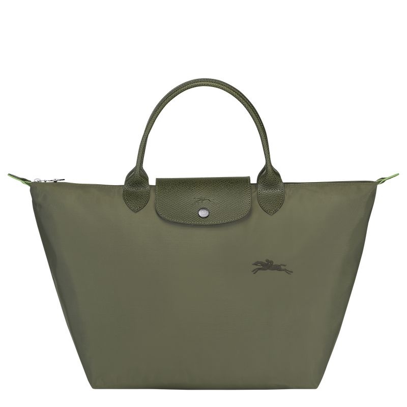 Bolsa de Mão Longchamp Le Pliage Green M Feminino Verde Oliva | 1698-OAJYL