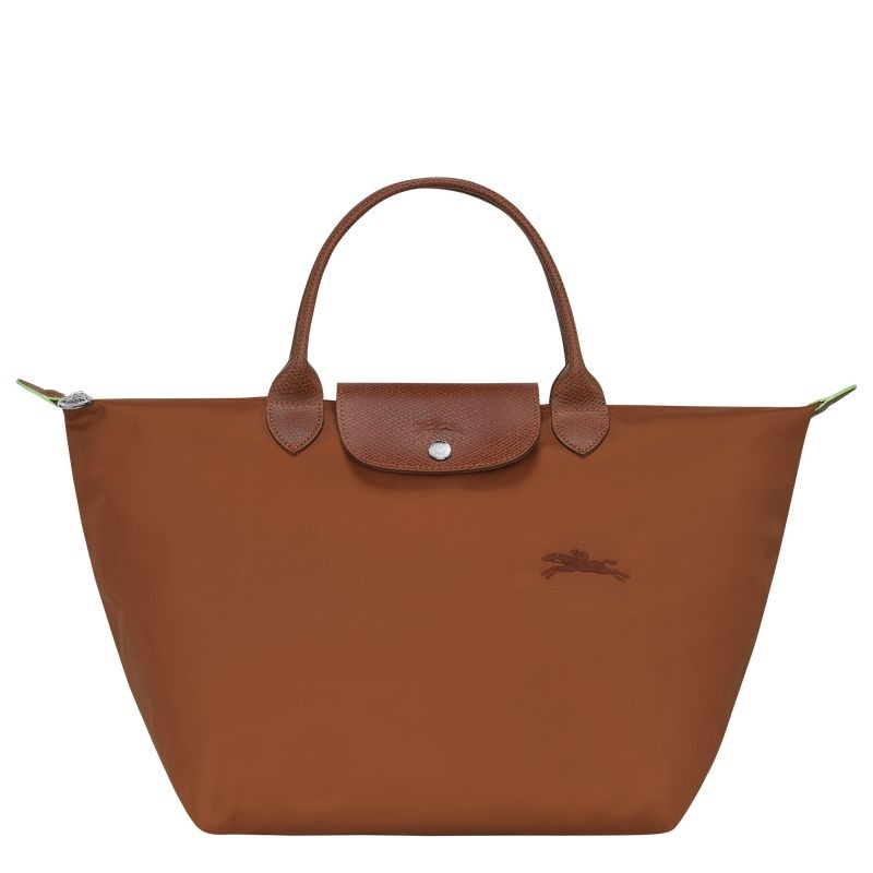 Bolsa de Mão Longchamp Le Pliage Green M Feminino Marrom | 4368-CYAVE