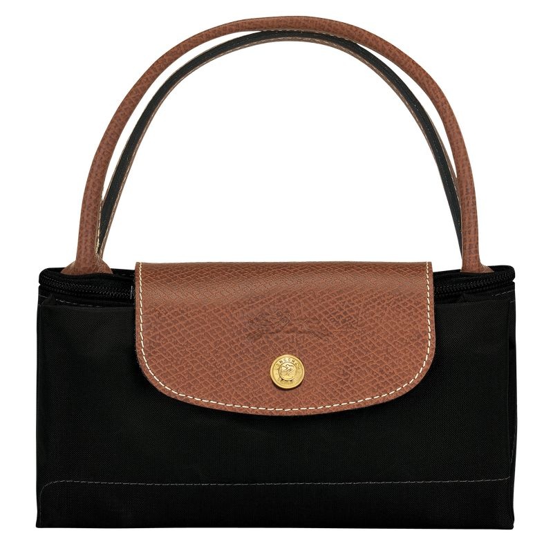 Bolsa de Mão Longchamp Le Pliage Original S Feminino Pretas | 8314-KHPTL