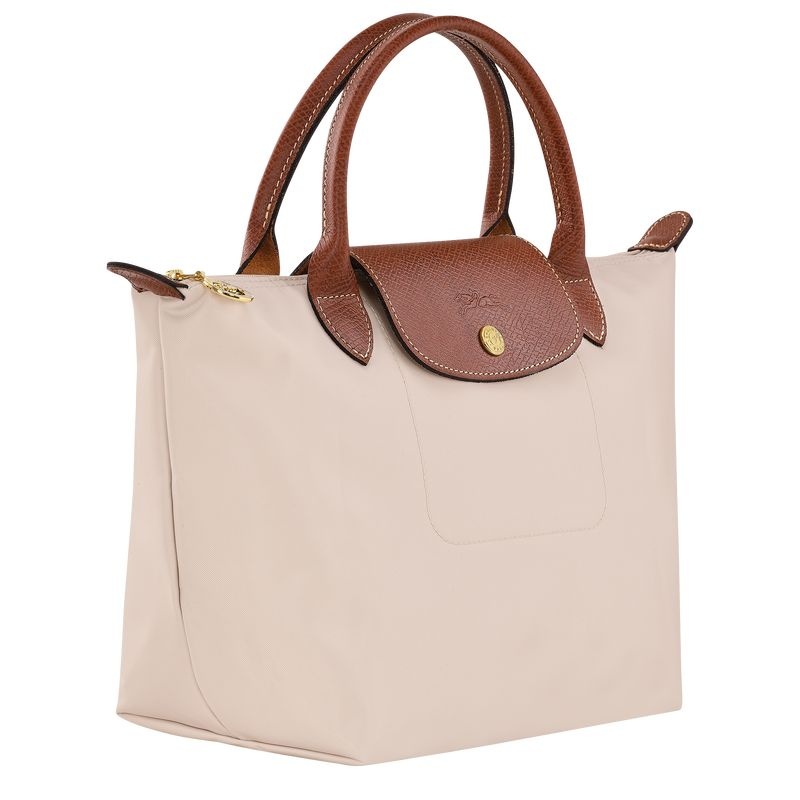 Bolsa de Mão Longchamp Le Pliage Original S Feminino Branco | 0697-WLZMS