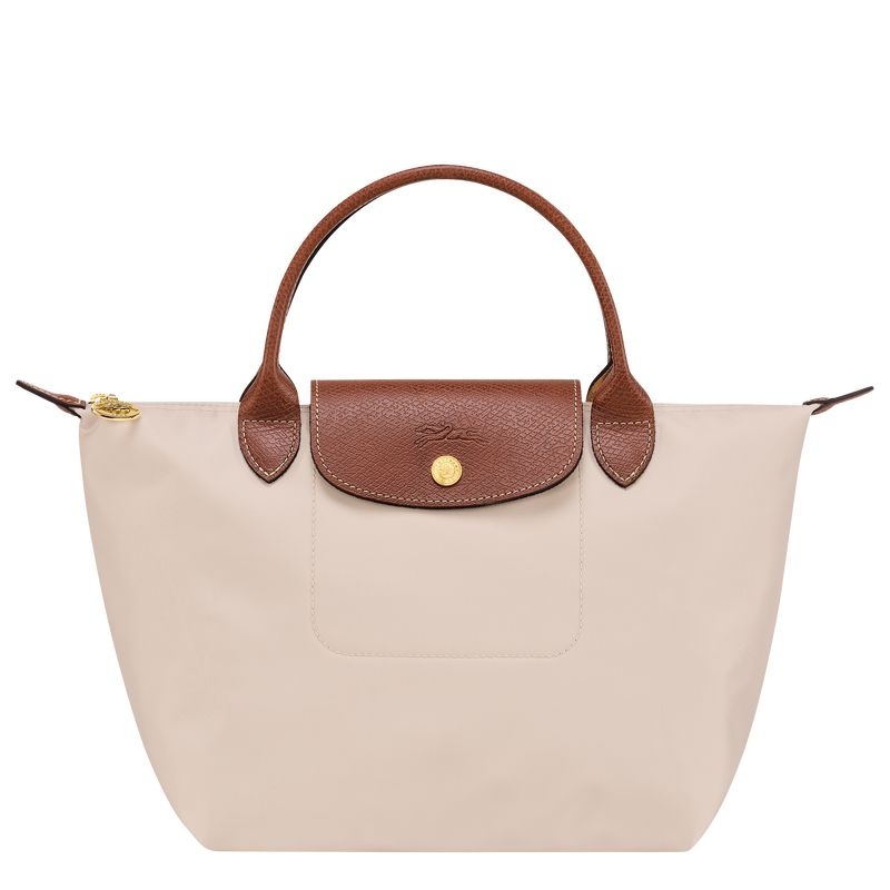 Bolsa de Mão Longchamp Le Pliage Original S Feminino Branco | 0697-WLZMS