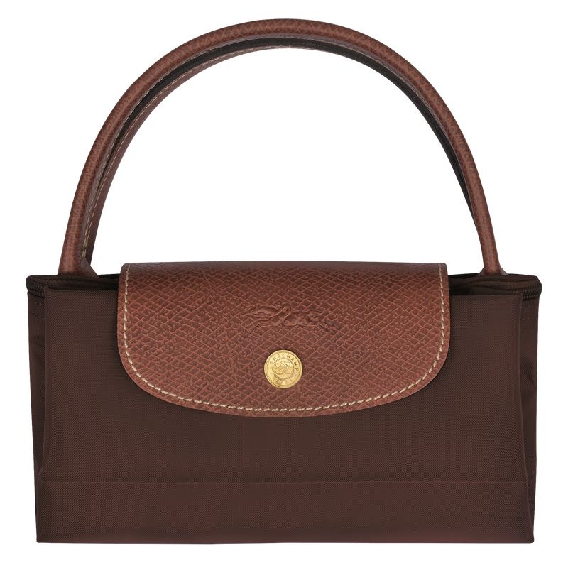 Bolsa de Mão Longchamp Le Pliage Original S Feminino Chocolate | 1948-JLPAH