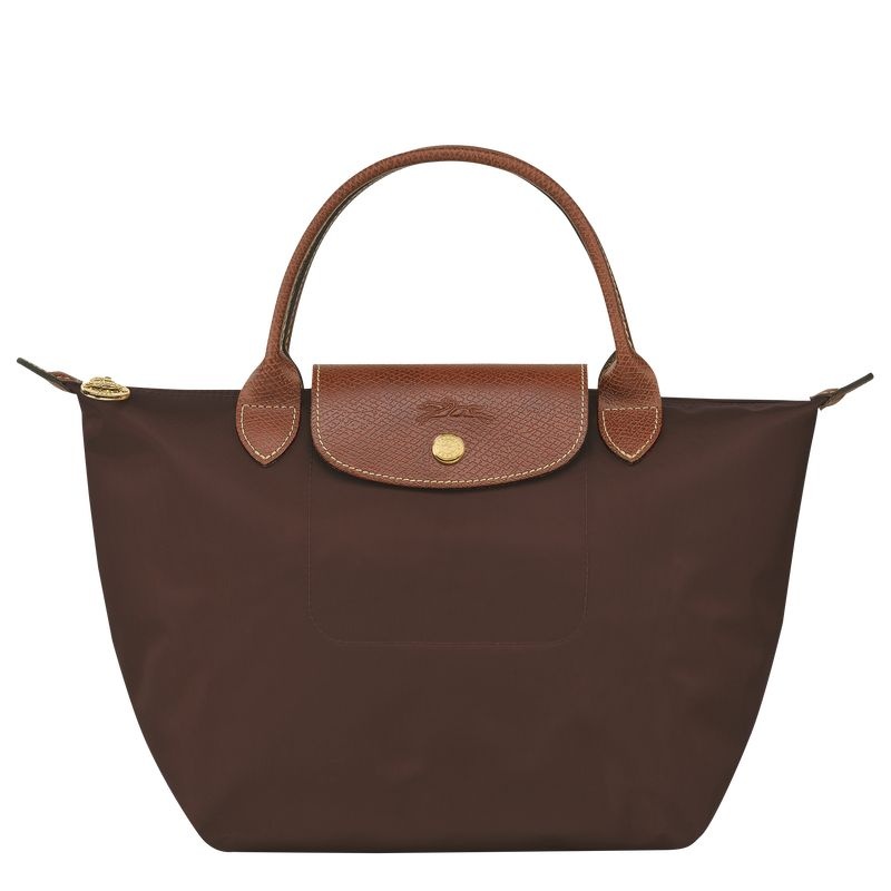 Bolsa de Mão Longchamp Le Pliage Original S Feminino Chocolate | 1948-JLPAH