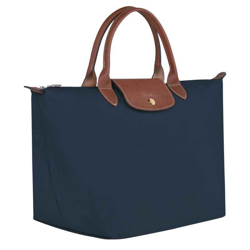 Bolsa de Mão Longchamp Le Pliage Original M Feminino Azul Marinho | 1927-FNXOL