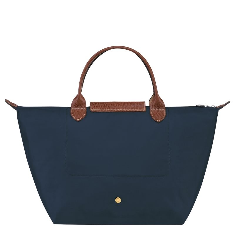 Bolsa de Mão Longchamp Le Pliage Original M Feminino Azul Marinho | 1927-FNXOL