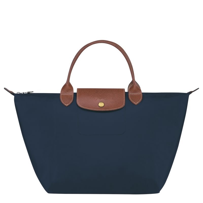 Bolsa de Mão Longchamp Le Pliage Original M Feminino Azul Marinho | 1927-FNXOL