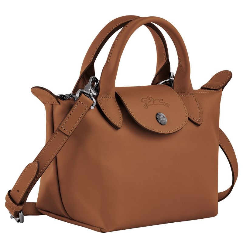 Bolsa de Mão Longchamp Le Pliage Xtra XS Feminino Marrom | 7586-XYEDT