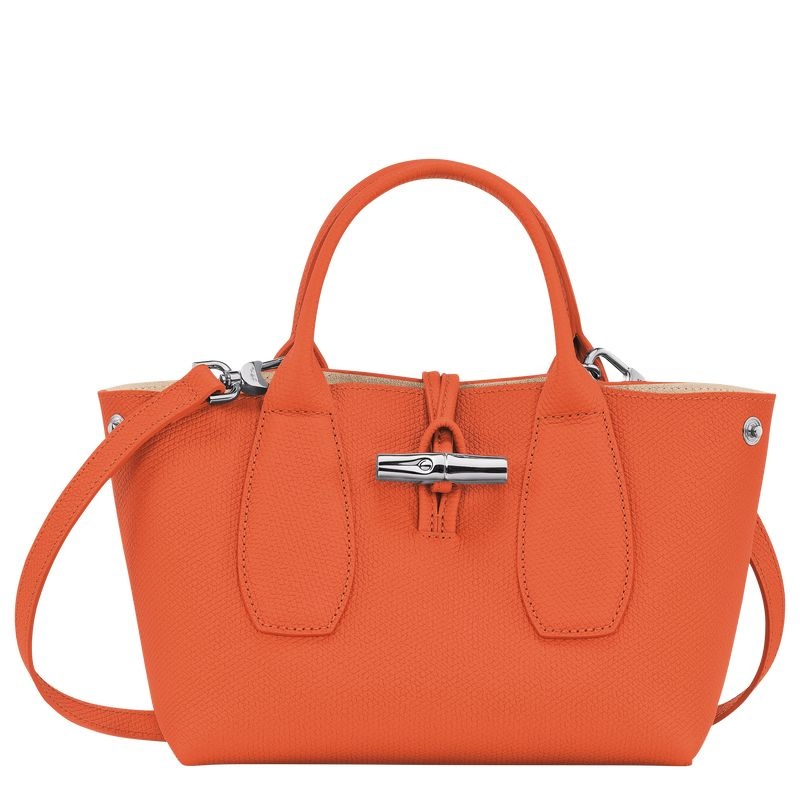 Bolsa de Mão Longchamp Roseau S Feminino Laranja | 3426-DLYKG