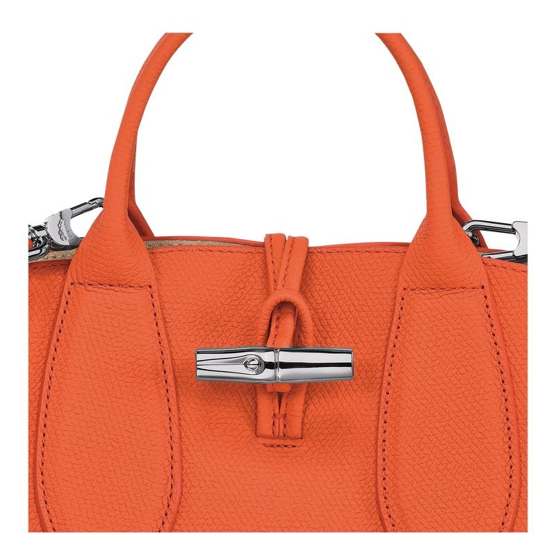 Bolsa de Mão Longchamp Roseau S Feminino Laranja | 3426-DLYKG