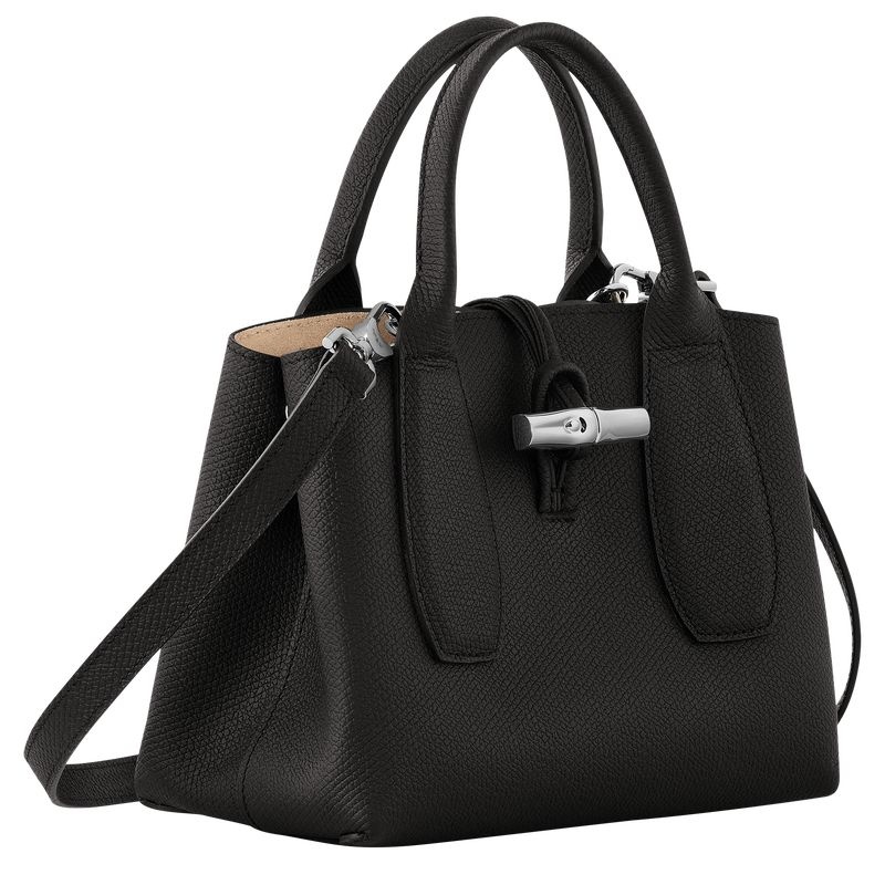 Bolsa de Mão Longchamp Roseau S Feminino Pretas | 9281-NOHQA