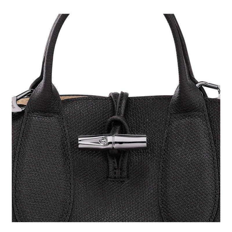 Bolsa de Mão Longchamp Roseau S Feminino Pretas | 9281-NOHQA