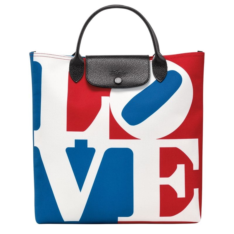 Bolsa de Mão Longchamp x Robert Indiana L Feminino Branco | 6714-ISLRU