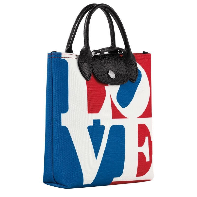 Bolsa de Mão Longchamp x Robert Indiana XS Feminino Branco | 7591-JQMBG