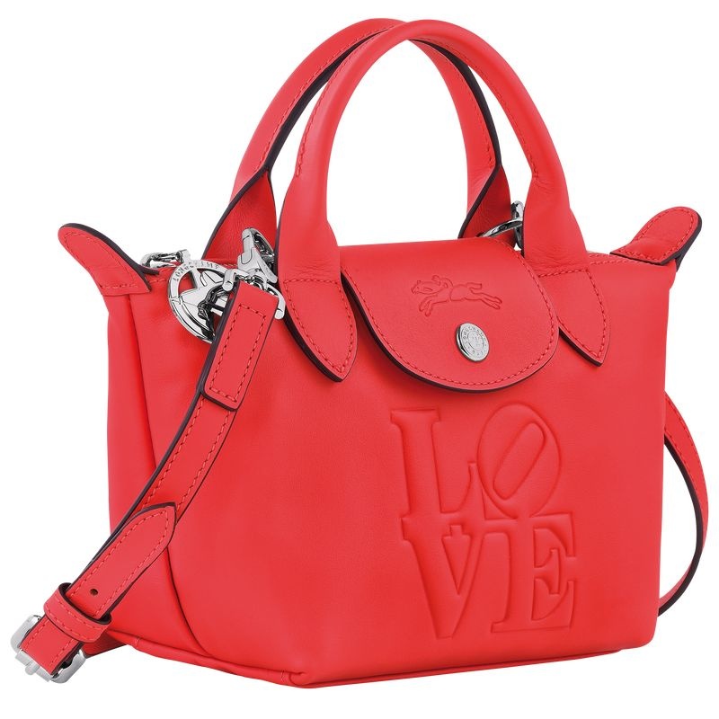 Bolsa de Mão Longchamp x Robert Indiana XS Feminino Vermelhas | 0539-XZEGT