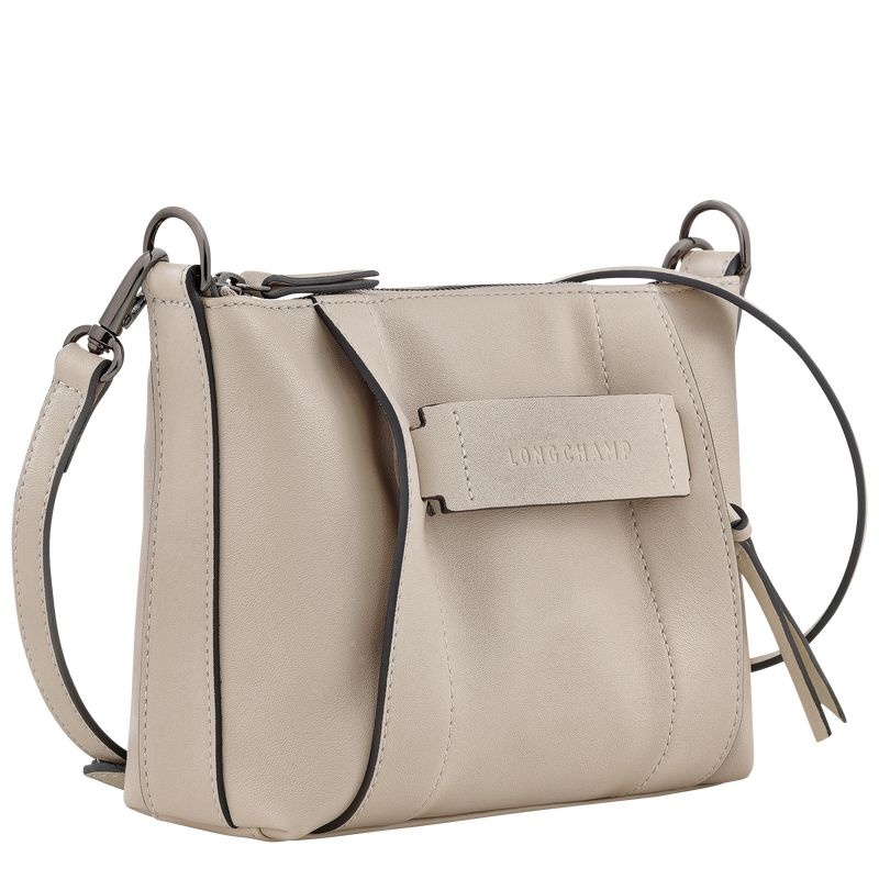 Bolsas Crossbody Longchamp 3D S Feminino Bege | 0912-GXUVS