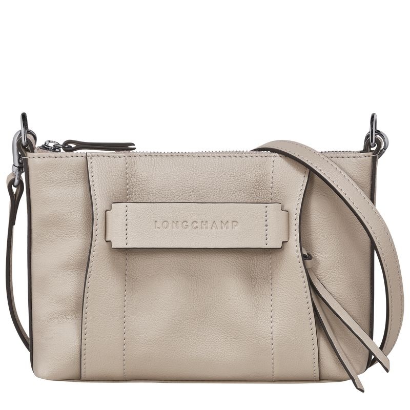 Bolsas Crossbody Longchamp 3D S Feminino Bege | 0912-GXUVS