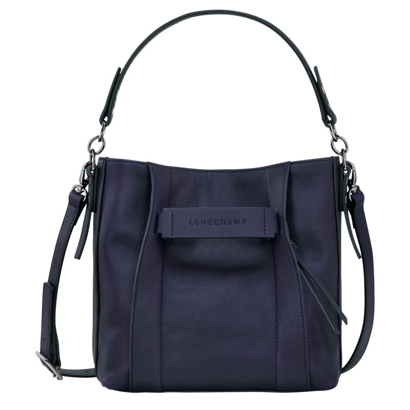 Bolsas Crossbody Longchamp 3D S Feminino Azul Marinho | 2468-KNCQM