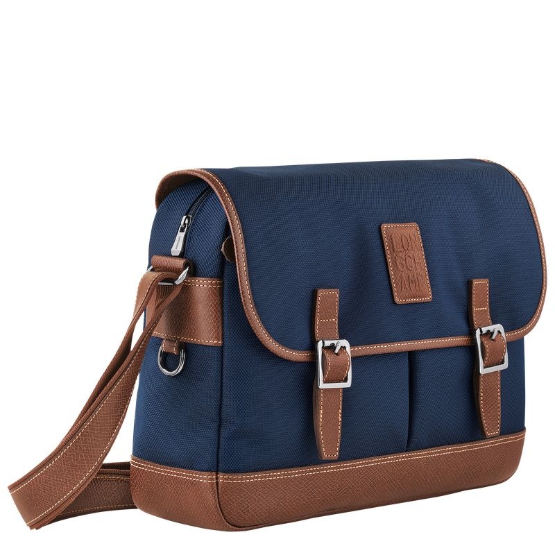 Bolsas Crossbody Longchamp Boxford L Masculino Azuis | 1579-ERGIX