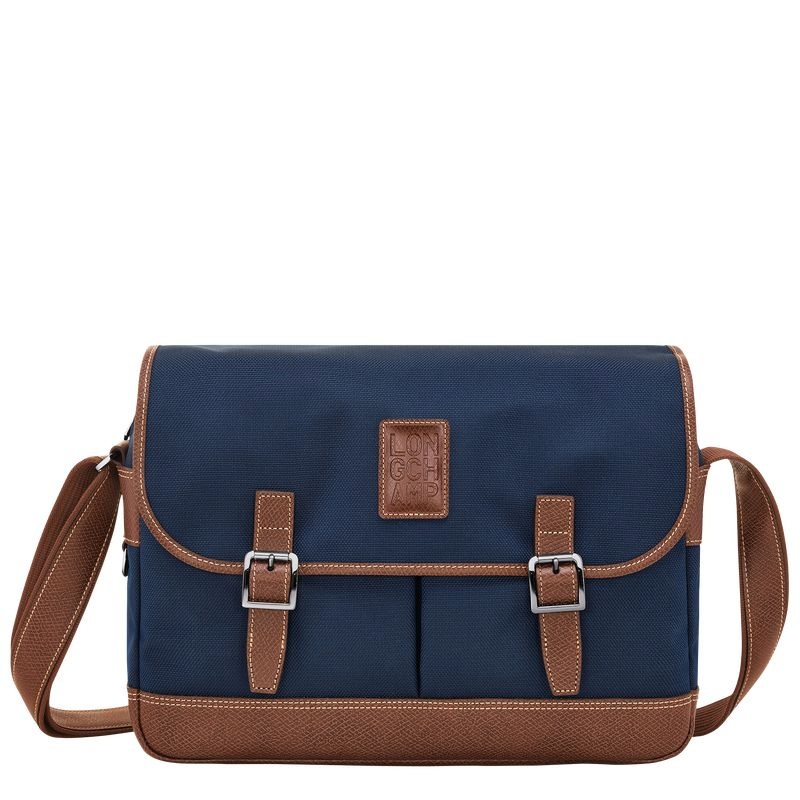 Bolsas Crossbody Longchamp Boxford L Masculino Azuis | 1579-ERGIX