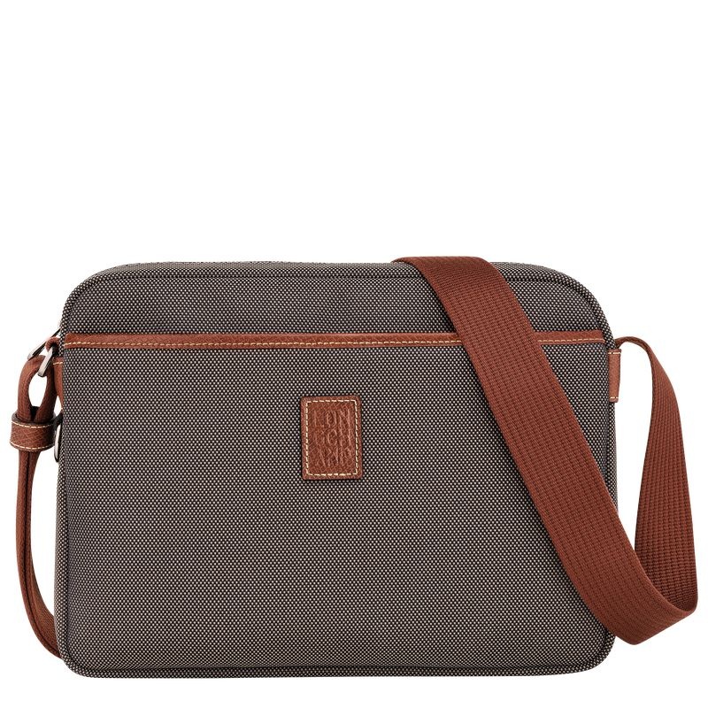 Bolsas Crossbody Longchamp Boxford M Masculino Marrom | 8725-CQTGZ