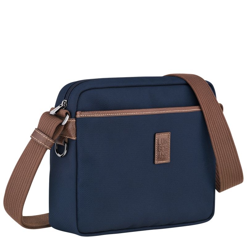 Bolsas Crossbody Longchamp Boxford M Masculino Azuis | 8734-BIRCJ