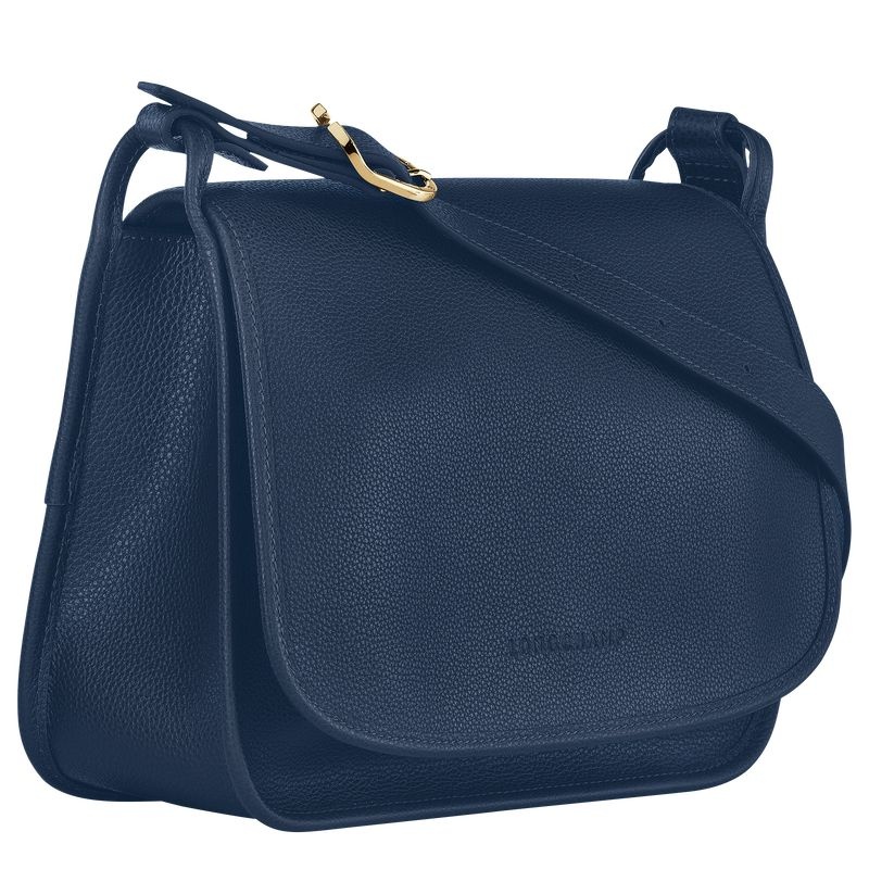 Bolsas Crossbody Longchamp Le Foulonné M Feminino Azul Marinho | 8236-VXLAU