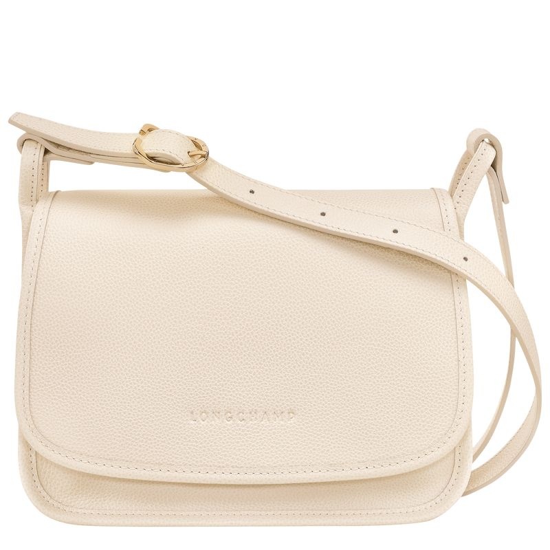 Bolsas Crossbody Longchamp Le Foulonné M Feminino Branco | 6189-BNPMI