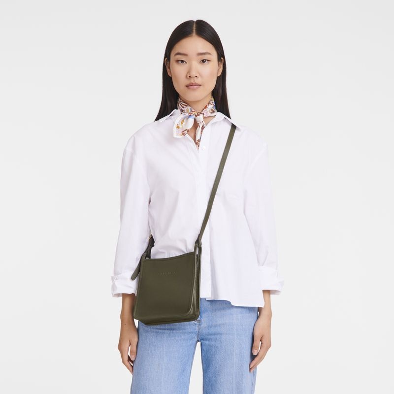 Bolsas Crossbody Longchamp Le Foulonné S Feminino Caqui | 2415-TADYG