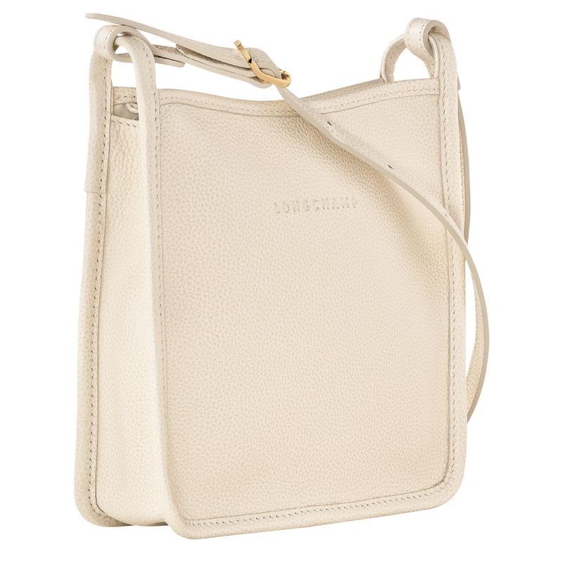 Bolsas Crossbody Longchamp Le Foulonné S Feminino Branco | 9042-ICFQM