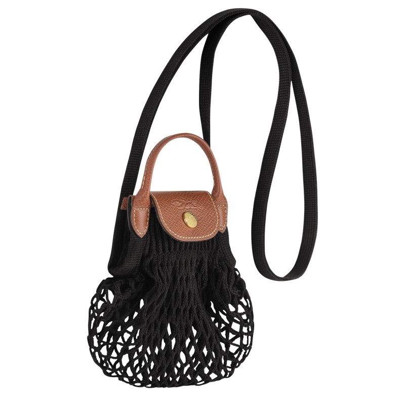 Bolsas Crossbody Longchamp Le Pliage Filet XS Feminino Pretas | 9871-TUPXS