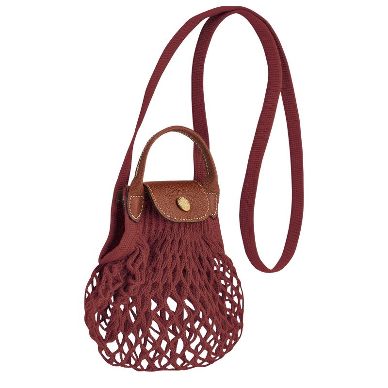 Bolsas Crossbody Longchamp Le Pliage Filet XS Feminino Marrom | 0134-TYQSL