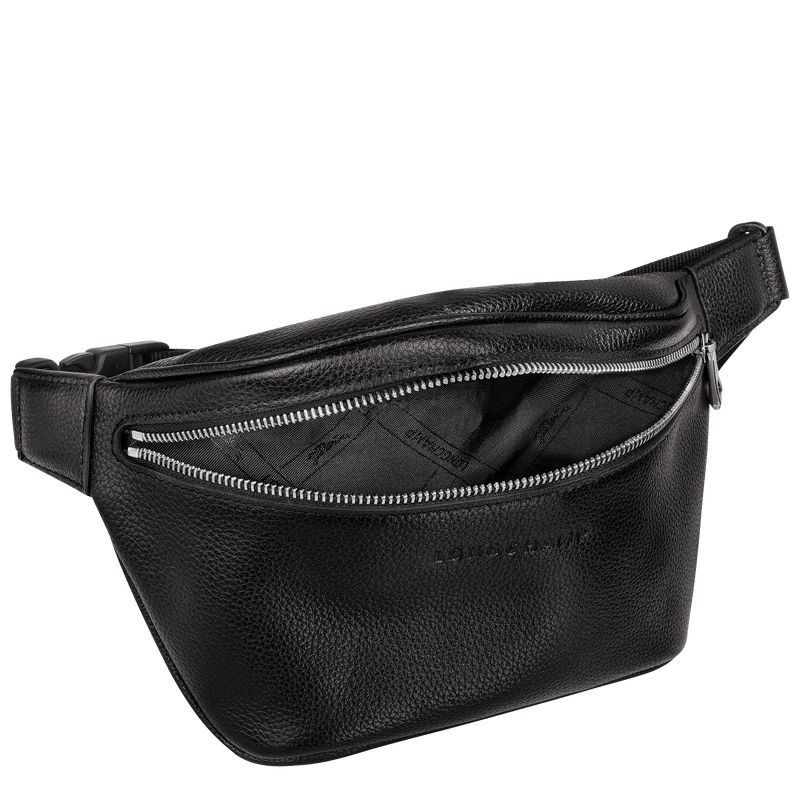 Bolsas De Cintura Longchamp Le Foulonné M Masculino Pretas | 4813-ZAXFS