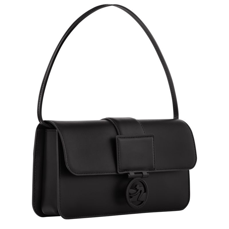 Bolsas De Ombro Longchamp Box-Trot M Feminino Pretas | 7051-OXYEV