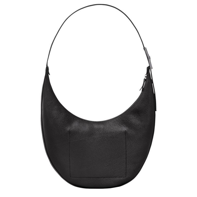 Bolsas De Ombro Longchamp Roseau Essential L Feminino Pretas | 5283-NULGK