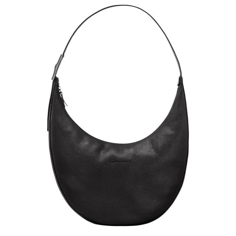 Bolsas De Ombro Longchamp Roseau Essential L Feminino Pretas | 5283-NULGK