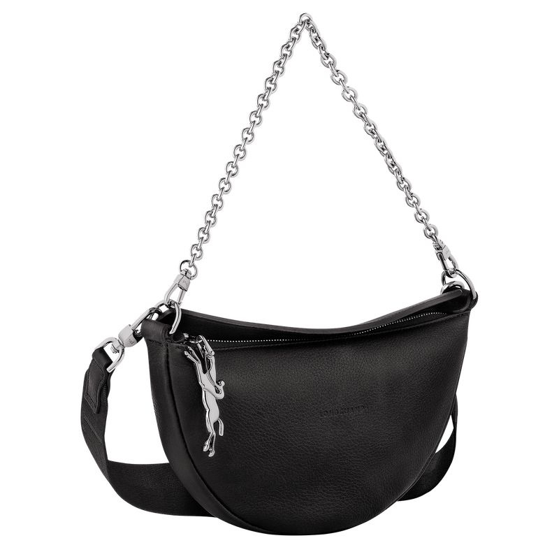 Bolsas De Ombro Longchamp Smile S Feminino Pretas | 7809-YEGXS