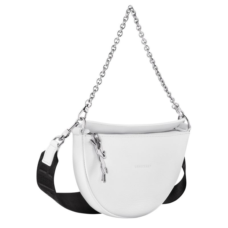 Bolsas De Ombro Longchamp Smile S Feminino Branco | 2094-NABIS