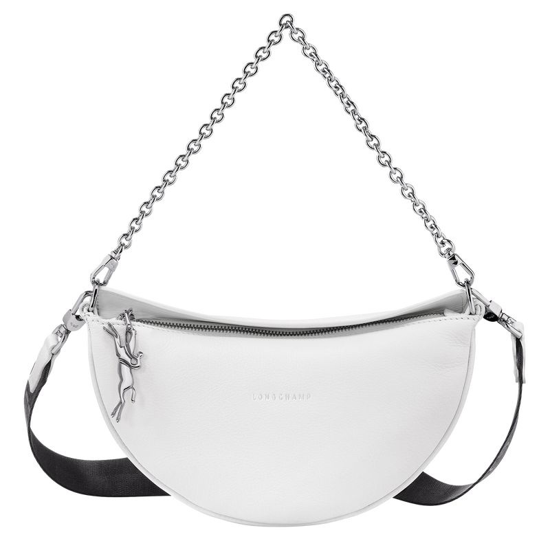 Bolsas De Ombro Longchamp Smile S Feminino Branco | 2094-NABIS